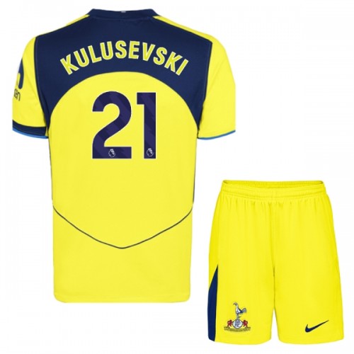 Officiële Voetbalshirt + Korte Broek Tottenham Hotspur Kulusevski 21 Derde 2025-26 - Kids Officiële Voetbalshirt + Korte Broek Tottenham Hotspur Kulusevski 21 Derde 2025-26 - Kids